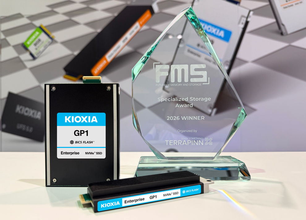 KIOXIA GP 系列超高 IOPS SSD 榮獲 FMS 最佳展示獎：2026 年記憶體與儲存裝置的未來